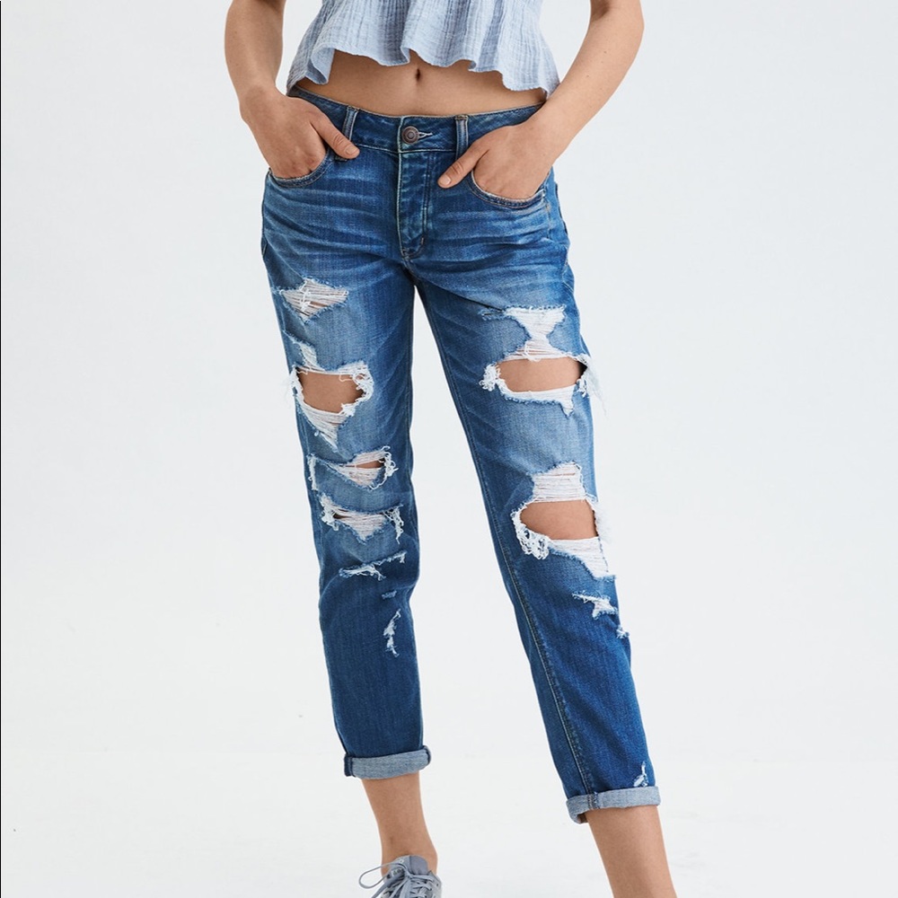 American Eagle Tomgirl Jeans size 12 X-Long